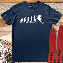 Evolution Of Skiers T Shirt Gift For Skier