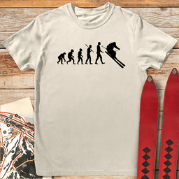 Evolution Of Skiers T Shirt Gift For Skier