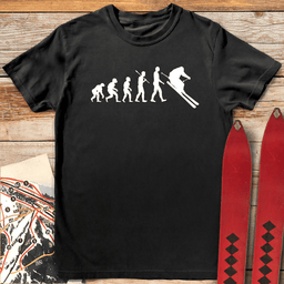Evolution Of Skiers T Shirt Gift For Skier
