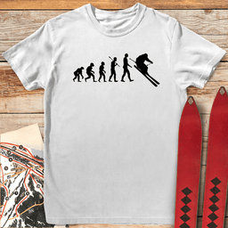 Evolution Of Skiers T Shirt Gift For Skier