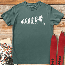Evolution Of Skiers T Shirt Gift For Skier