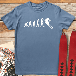 Evolution Of Skiers T Shirt Gift For Skier