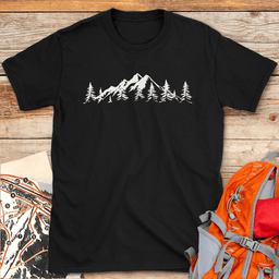 Mountain Horizon T Shirt Gift For Skier