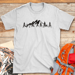 Mountain Horizon T Shirt Gift For Skier
