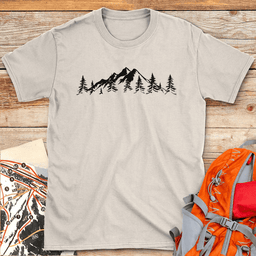 Mountain Horizon T Shirt Gift For Skier
