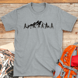Mountain Horizon T Shirt Gift For Skier
