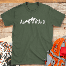 Mountain Horizon T Shirt Gift For Skier