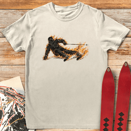 Im On Fire T Shirt Gift For Skier