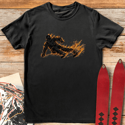 Im On Fire T Shirt Gift For Skier