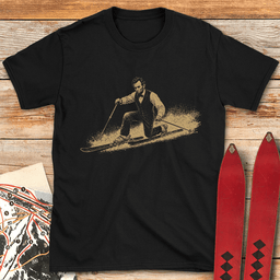 Lincoln Telemark T Shirt Gift For Skier