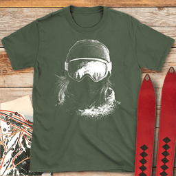 Powder Warrior T Shirt Gift For Skier