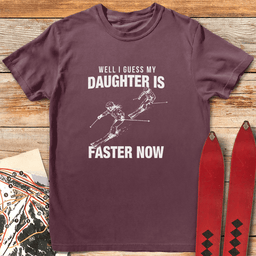 I Guess Shes Faster T Shirt Gift For Skier