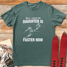 I Guess Shes Faster T Shirt Gift For Skier