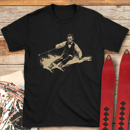 Lincoln Skier T Shirt Gift For Skier