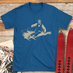 Lincoln Skier T Shirt Gift For Skier