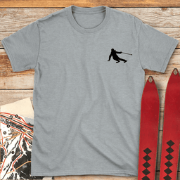 She Skis Simple T Shirt Gift For Skier