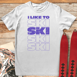 I Like To Ski T Shirt Gift For Skier