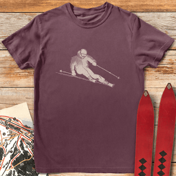 Rasterized Ripper T Shirt Gift For Skier