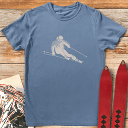 Rasterized Ripper T Shirt Gift For Skier