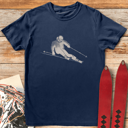 Rasterized Ripper T Shirt Gift For Skier