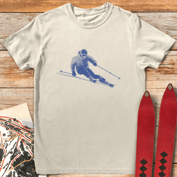 Rasterized Ripper T Shirt Gift For Skier