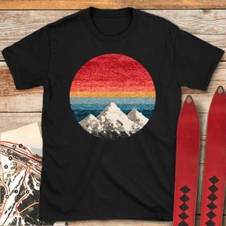 Mountain Spectrum T Shirt Gift For Skier