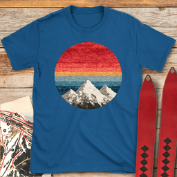 Mountain Spectrum T Shirt Gift For Skier
