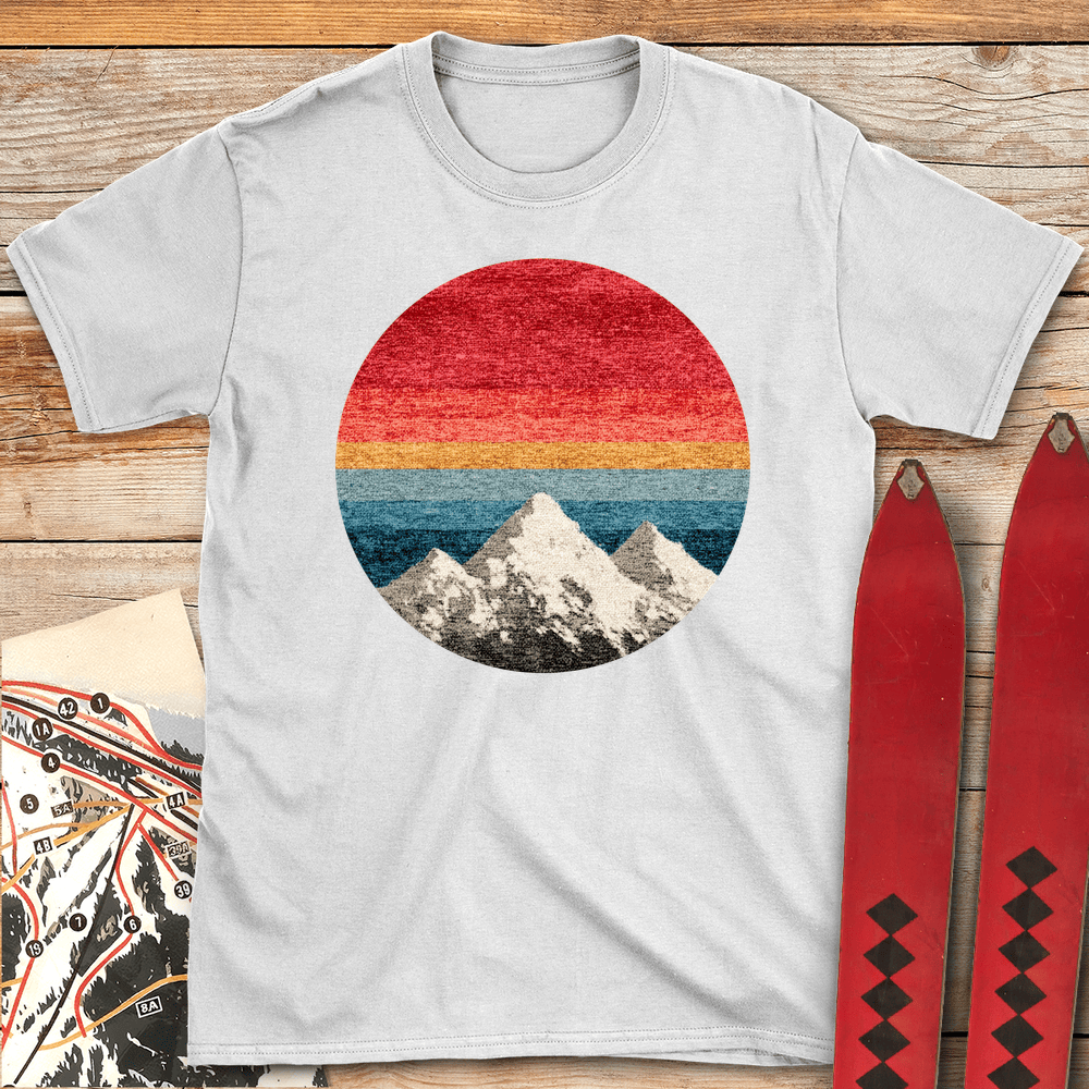Mountain Spectrum T Shirt Gift For Skier