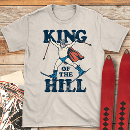 King Of The Hill T Shirt Gift For Skier