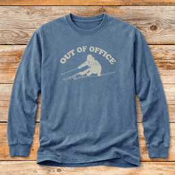 Out Of Office T Shirt Gift For Skier