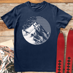 Noble Peak T Shirt Gift For Skier