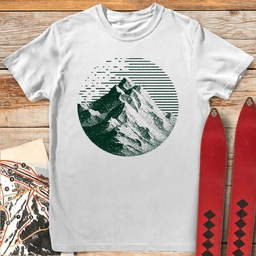 Noble Peak T Shirt Gift For Skier