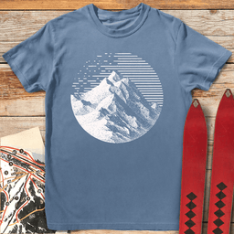 Noble Peak T Shirt Gift For Skier