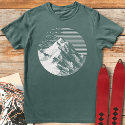 Noble Peak T Shirt Gift For Skier