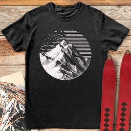 Noble Peak T Shirt Gift For Skier