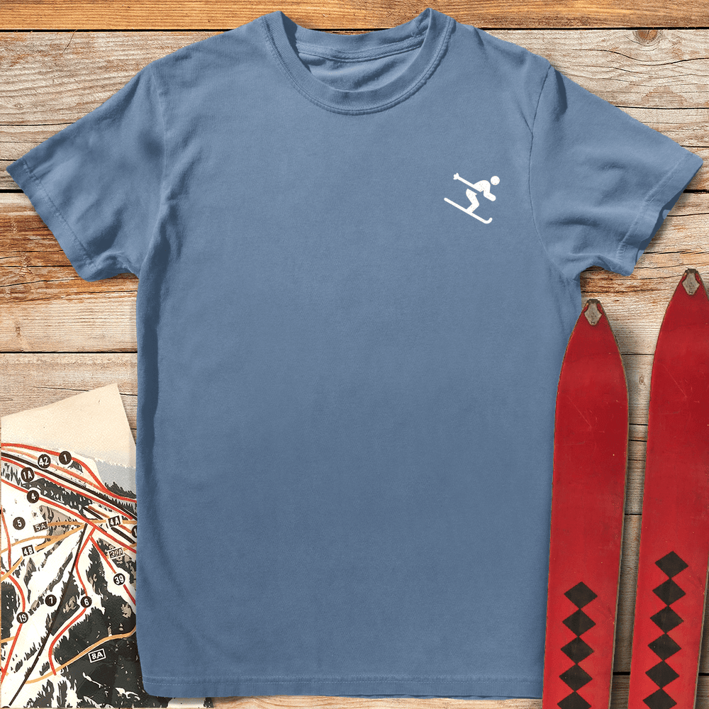 Pocket Tuck T Shirt Gift For Skier