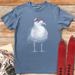 Seagull Skier T Shirt Gift For Skier