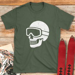 Dead Ski Grin T Shirt Gift For Skier