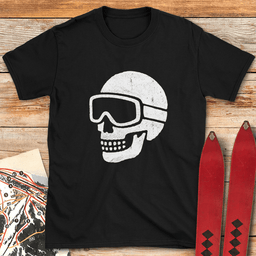 Dead Ski Grin T Shirt Gift For Skier