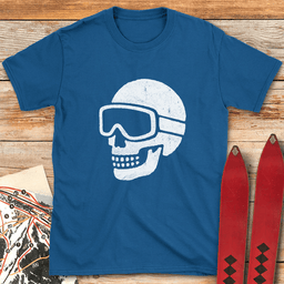 Dead Ski Grin T Shirt Gift For Skier