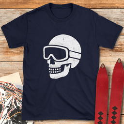 Dead Ski Grin T Shirt Gift For Skier