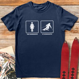 Granddaughter Shreds T Shirt Gift For Skier