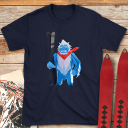 Paper Yeti T Shirt Gift For Skier