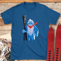 Paper Yeti T Shirt Gift For Skier