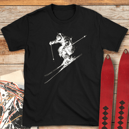 Rough Rider T Shirt Gift For Skier