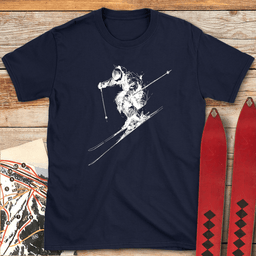 Rough Rider T Shirt Gift For Skier