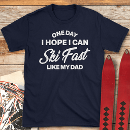 One Day I Hope T Shirt Gift For Skier