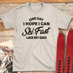 One Day I Hope T Shirt Gift For Skier