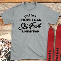 One Day I Hope T Shirt Gift For Skier