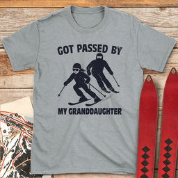 Passed By Granddaughter T Shirt Gift For Skier